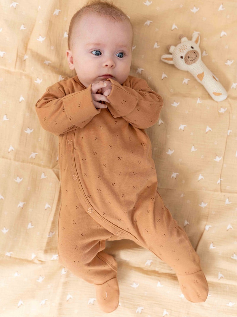 Tutina body pezzi MARRONE Prematuro Neonato