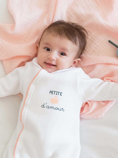 Tutina con apertura frontale in velluto - Kiabi