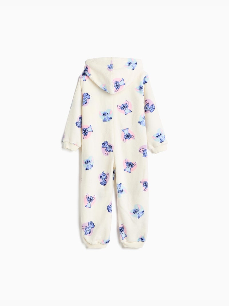 Tutina con cappuccio « stitch » ©disney, mo fashion Beige - Kiabi