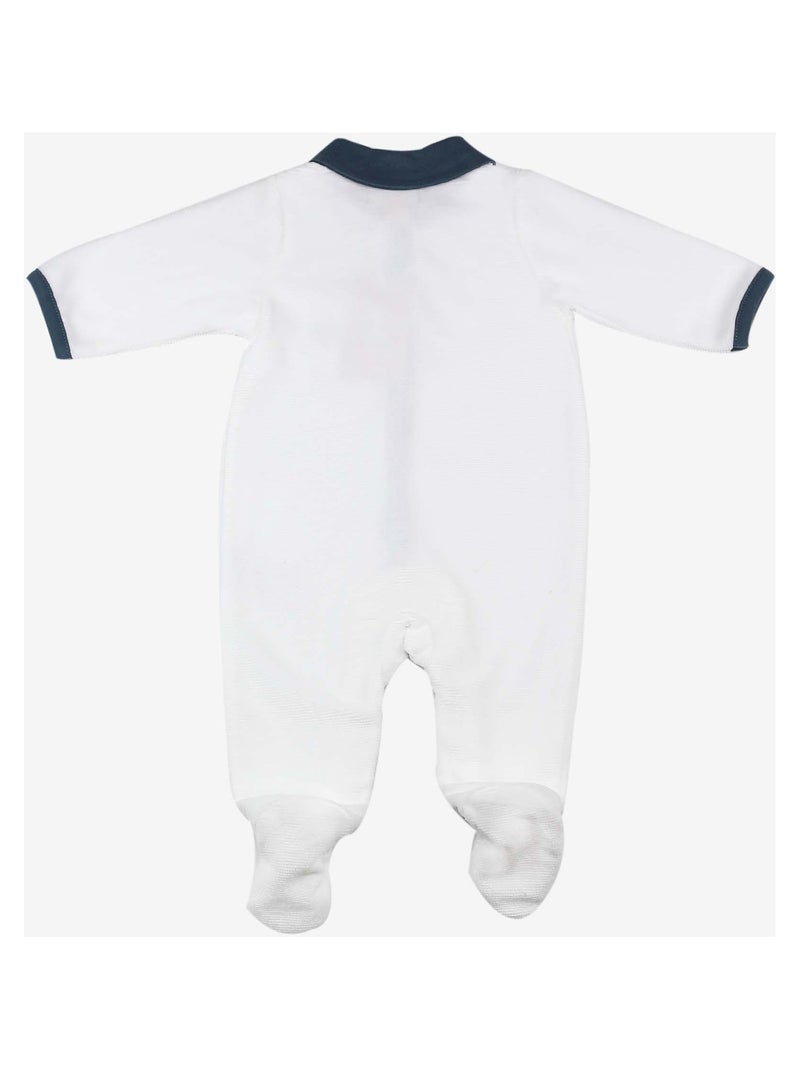 Tutina con colletto polo Bianco - Kiabi
