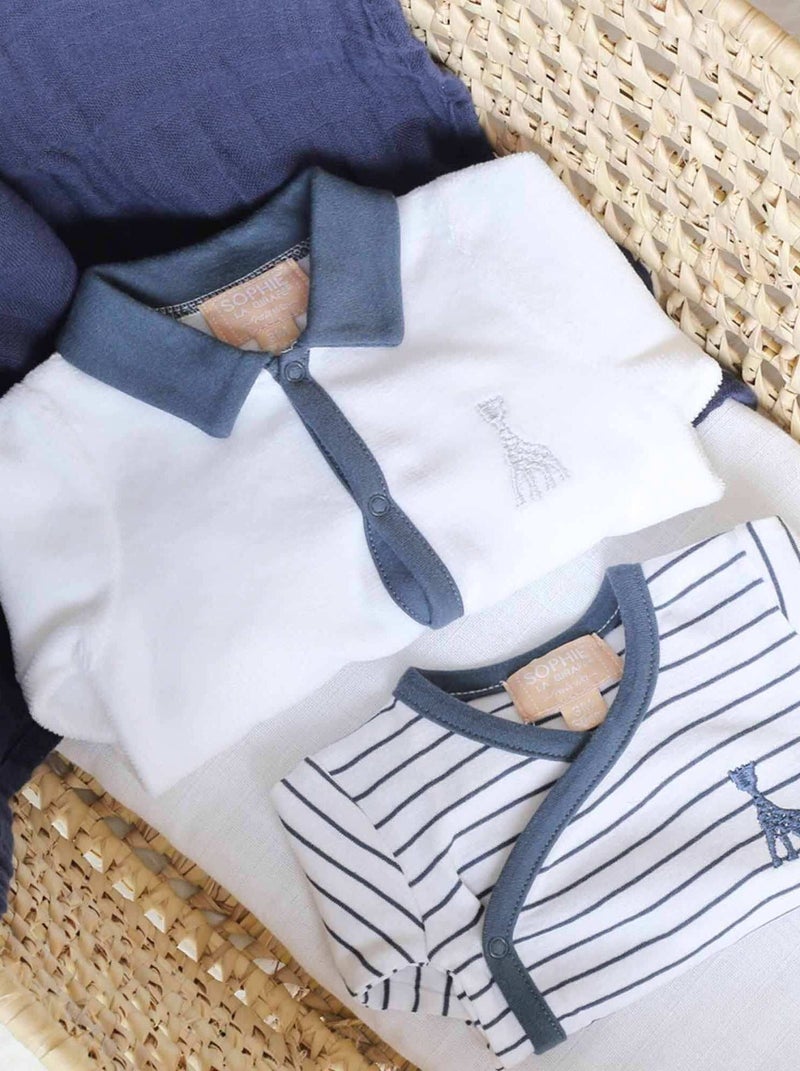 Tutina con colletto polo Bianco - Kiabi