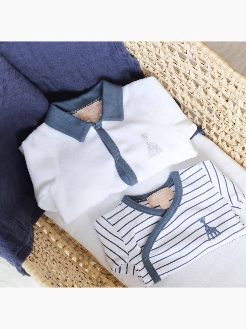 Tutina con colletto polo Blu - Kiabi