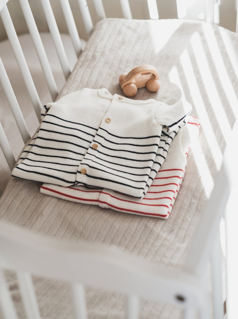 Tutina con Piedini Bianco Rosso - Kiabi
