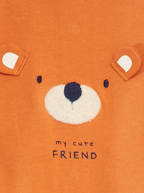 Tutina con piedini con motivi - Kiabi