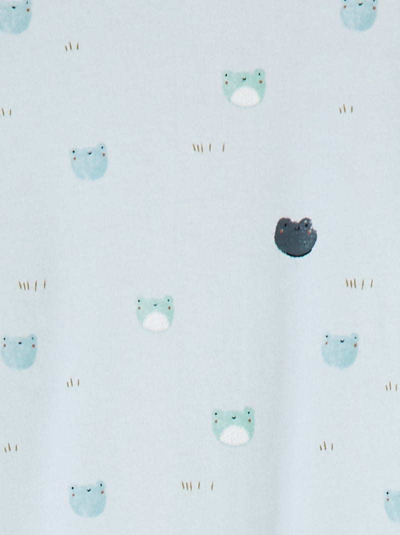 Tutina con piedini con motivi BLU - Kiabi