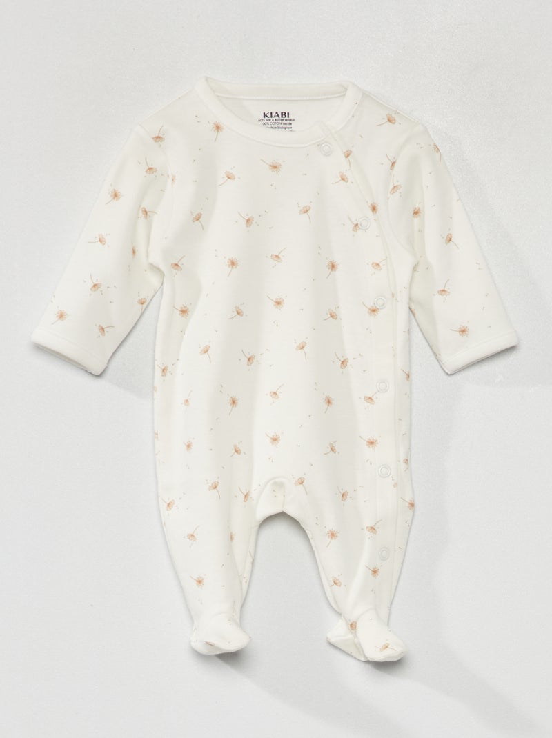 Tutina con stampa BIANCO - Kiabi