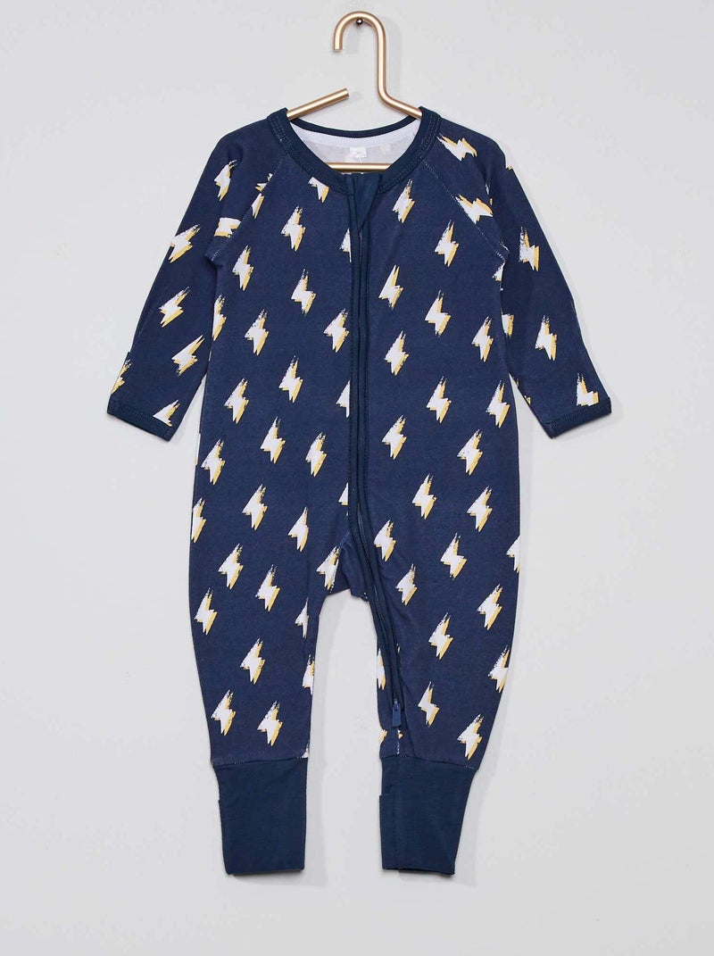 Tutina con zip 'DIM' BLU - Kiabi