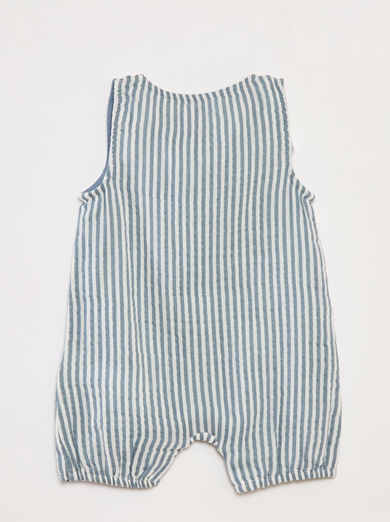 Tutina corta a righe BLU - Kiabi