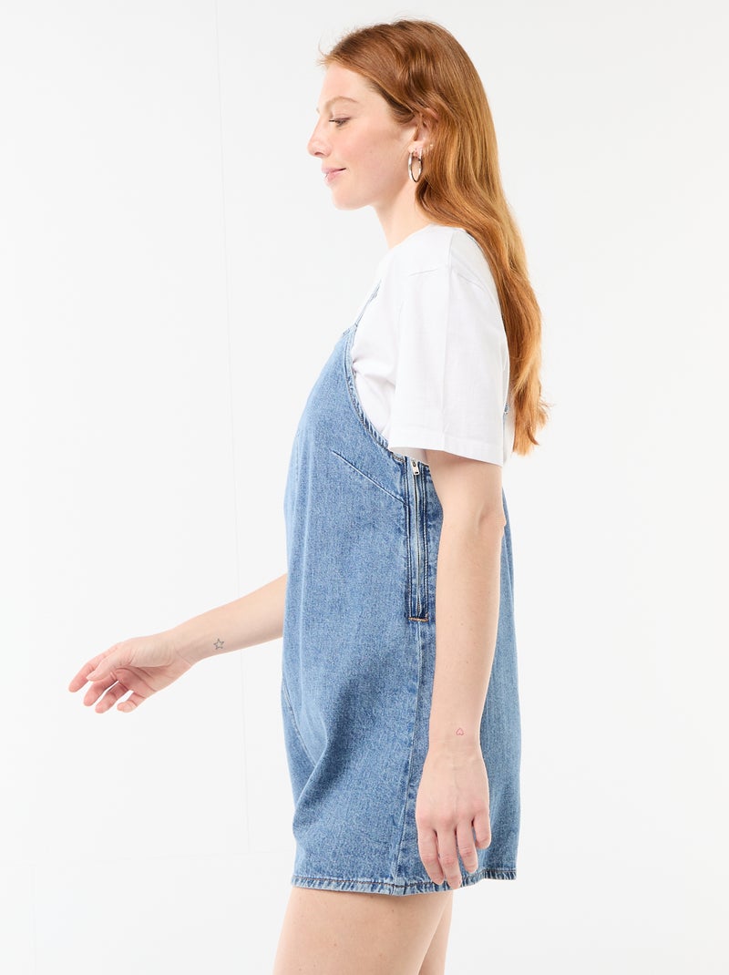 Tutina corta stile salopette Blu - Kiabi