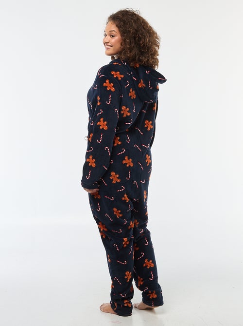 Tutina da notte in pile 'Natale' con motivo - 2 pezzi - Kiabi