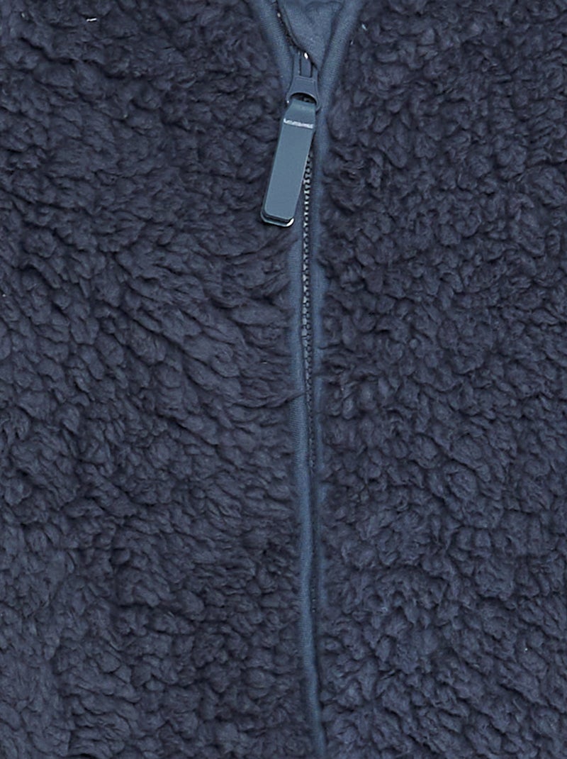 Tutina imbottita effetto montone con muffole BLU - Kiabi