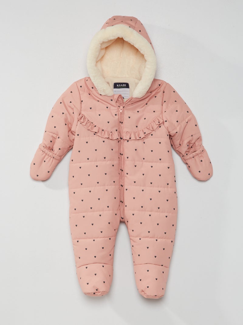 Tutina imbottita in pile ROSA - Kiabi