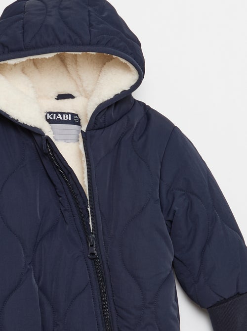 Tutina imbottita senza piedi con fodera effetto montone - Kiabi