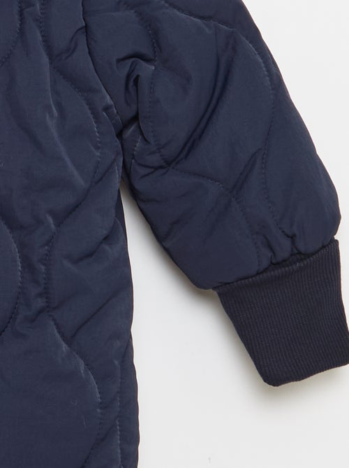 Tutina imbottita senza piedi con fodera effetto montone - Kiabi