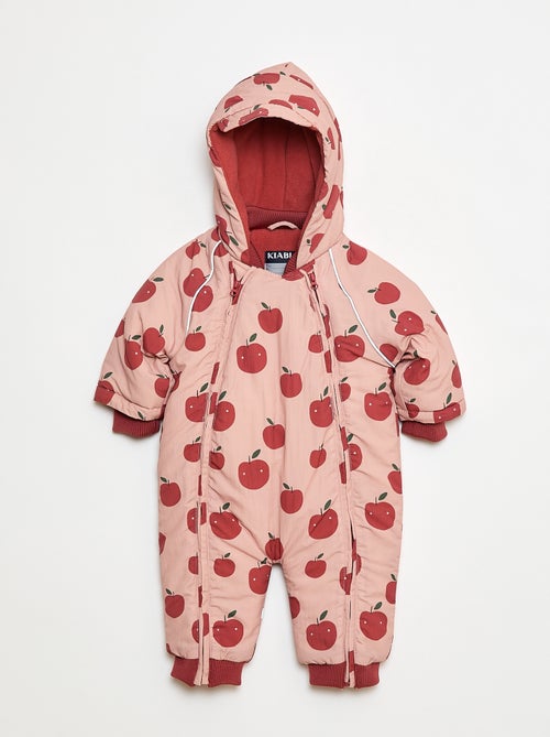 Tutina imbottita stampata foderata in pile - Kiabi