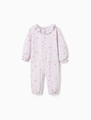 Tutina in cotone a quadretti