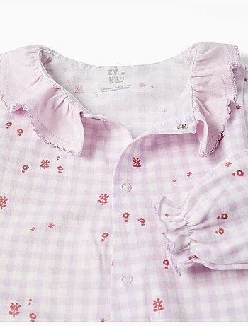 Tutina in cotone a quadretti