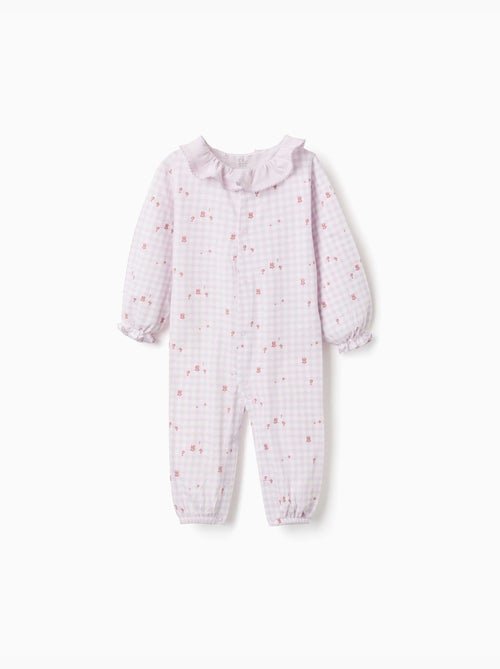 Tutina in cotone a quadretti - Kiabi