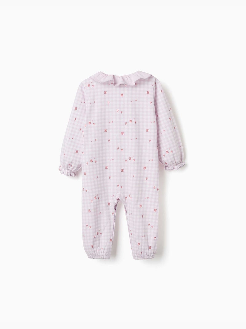 Tutina in cotone a quadretti Rosa chiaro - Kiabi