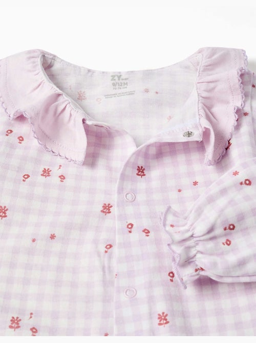 Tutina in cotone a quadretti - Kiabi