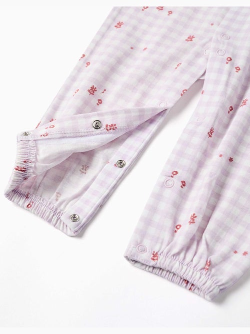Tutina in cotone a quadretti - Kiabi