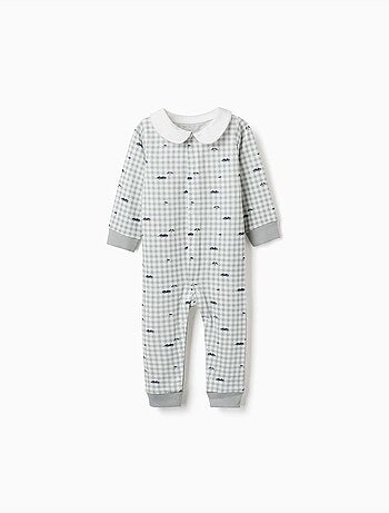 Tutina in cotone a quadretti