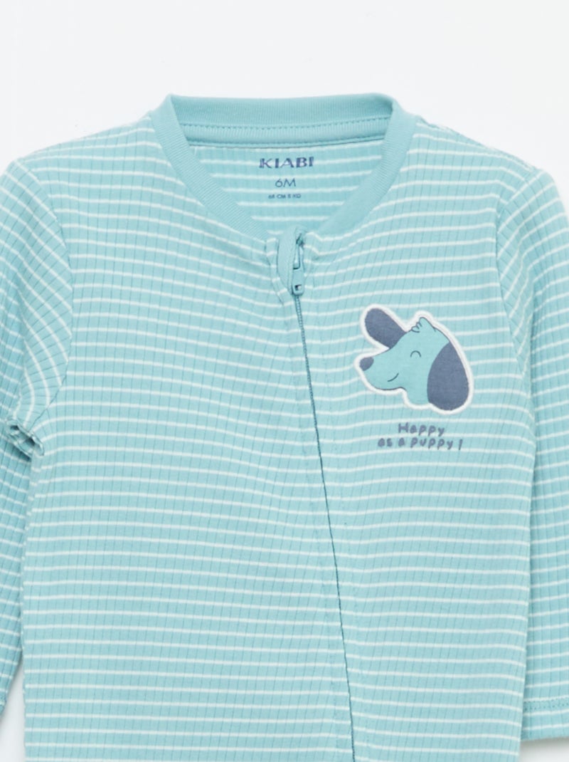 Tutina in cotone Blu - Kiabi