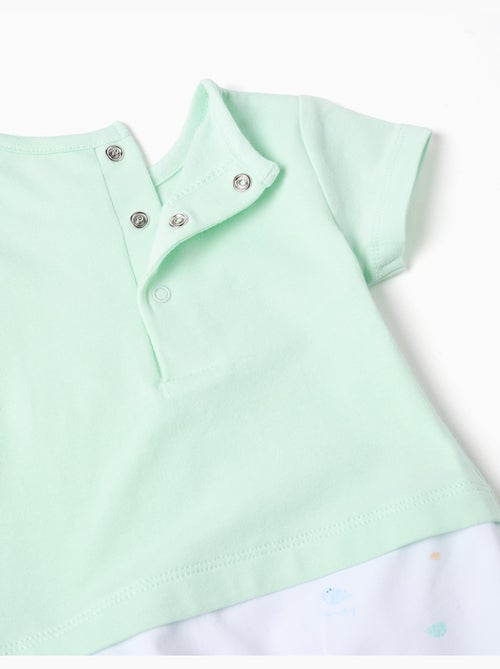Tutina in cotone con motivo con conchiglie - Kiabi