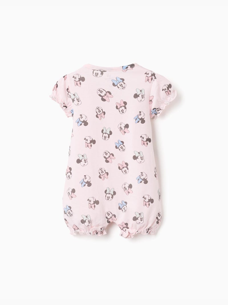 Tutina in cotone con motivo Minnie Rosa chiaro - Kiabi