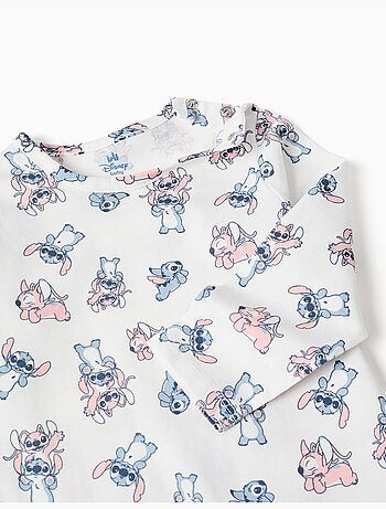 Tutina in cotone con motivo Stitch