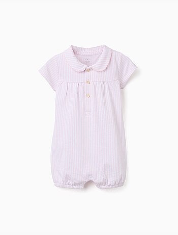 Tutina in cotone con righe