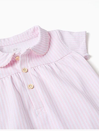 Tutina in cotone con righe