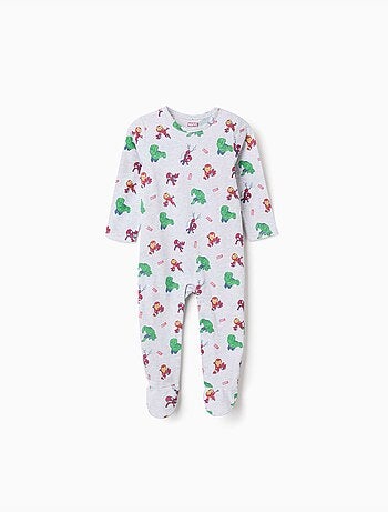 Tutina in cotone con stampe Marvel