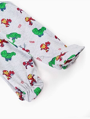 Tutina in cotone con stampe Marvel