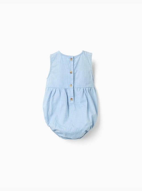 Tutina in denim di cotone senza maniche - Kiabi