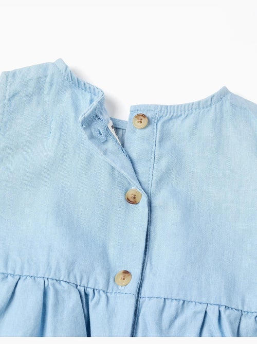 Tutina in denim di cotone senza maniche - Kiabi