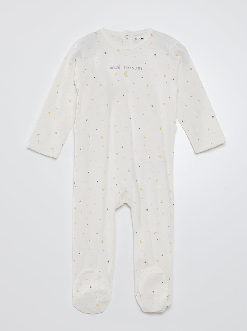Tutina in jersey BIANCO - Kiabi