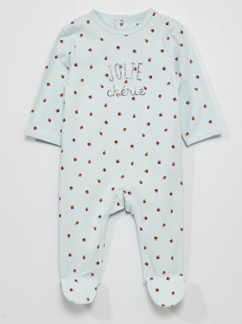 Tutina in jersey con stampa BLU - Kiabi