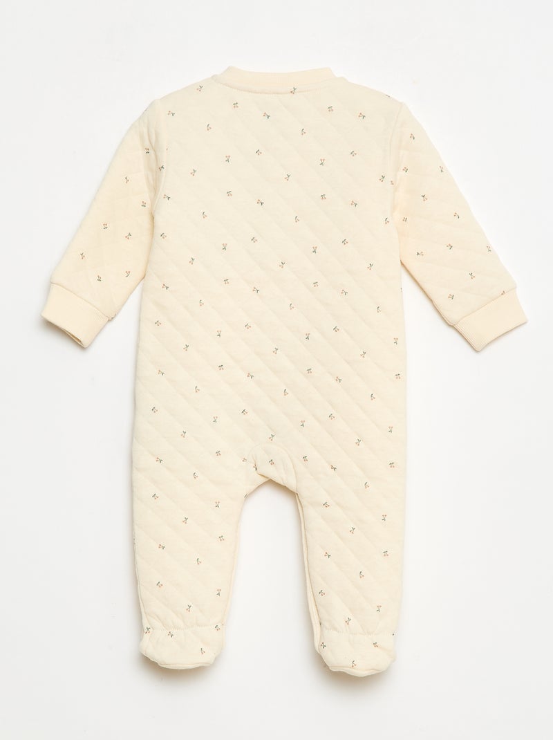 Tutina in jersey di cotone Bianco - Kiabi