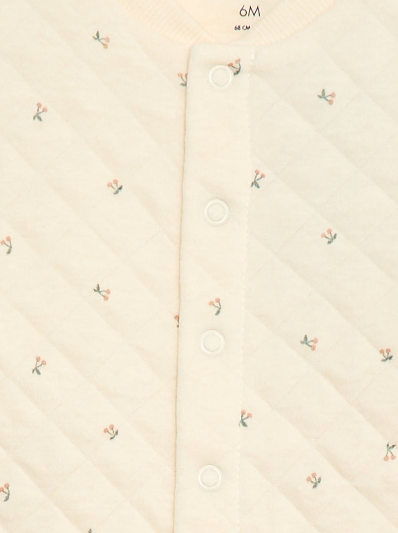 Tutina in jersey di cotone Bianco - Kiabi