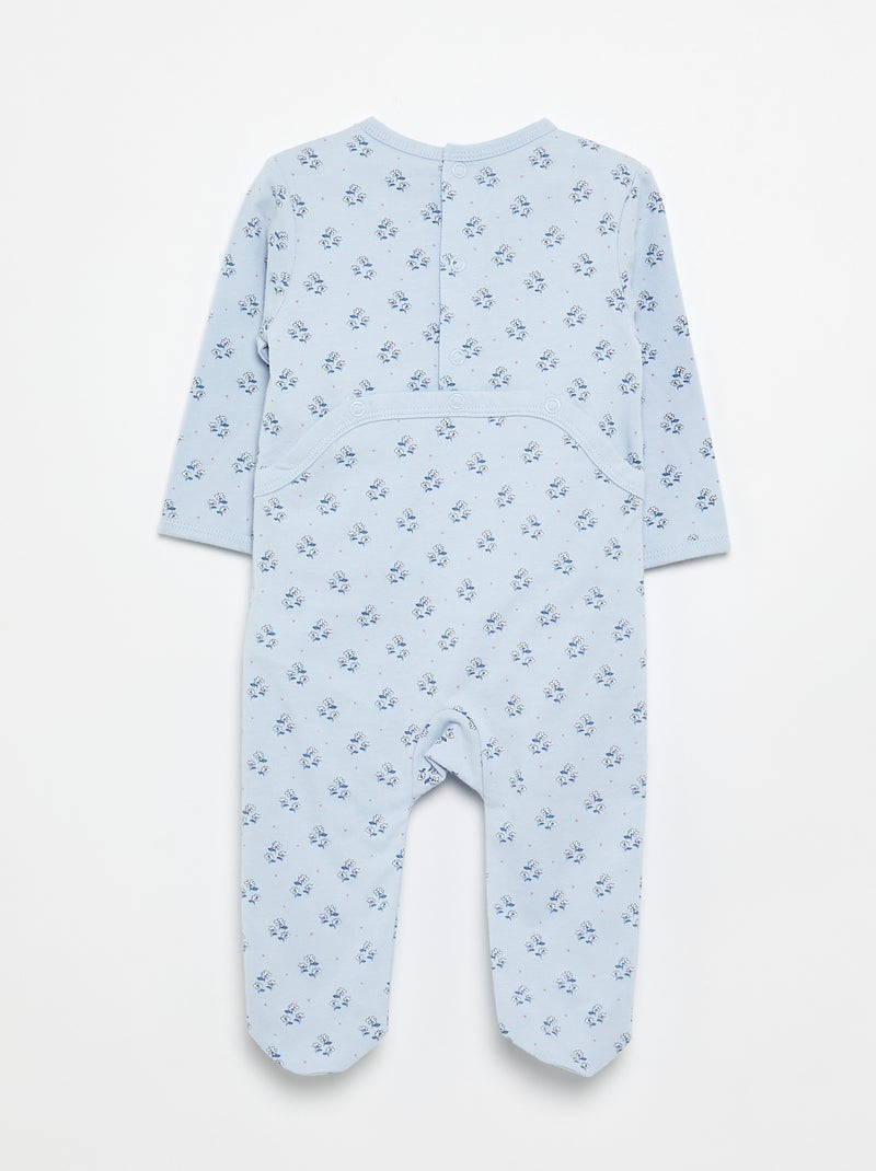Tutina in jersey di cotone Blu - Kiabi