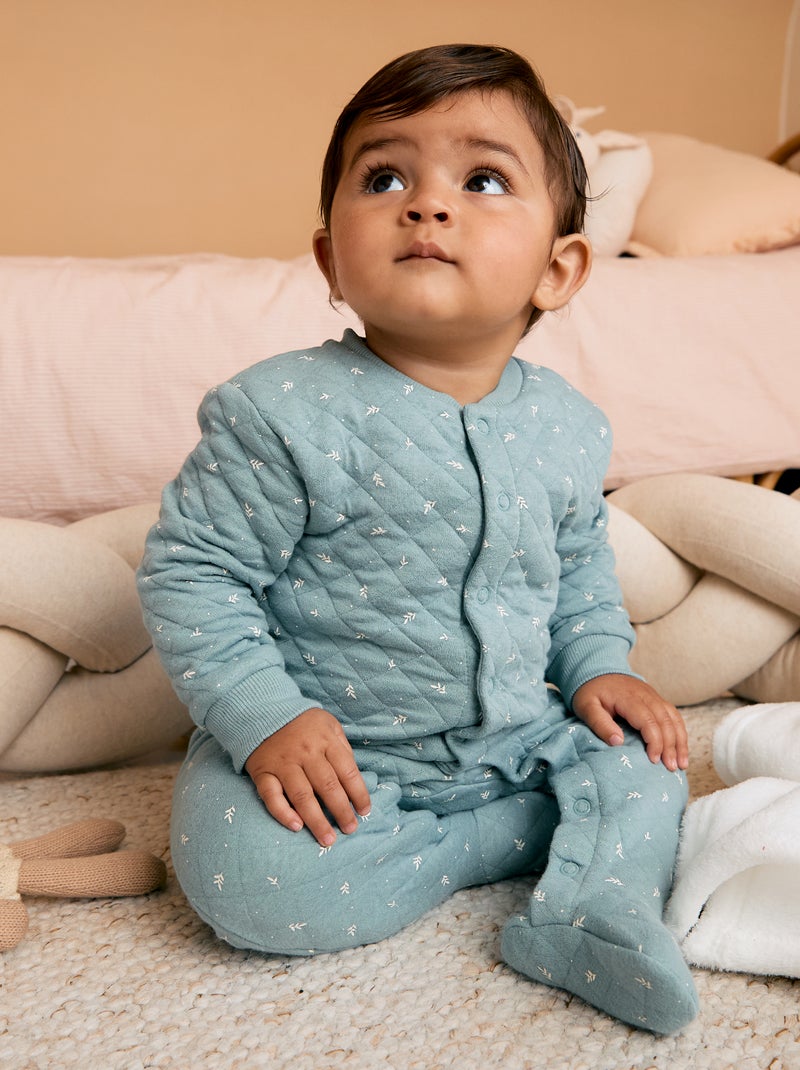 Tutina in jersey di cotone Verde - Kiabi