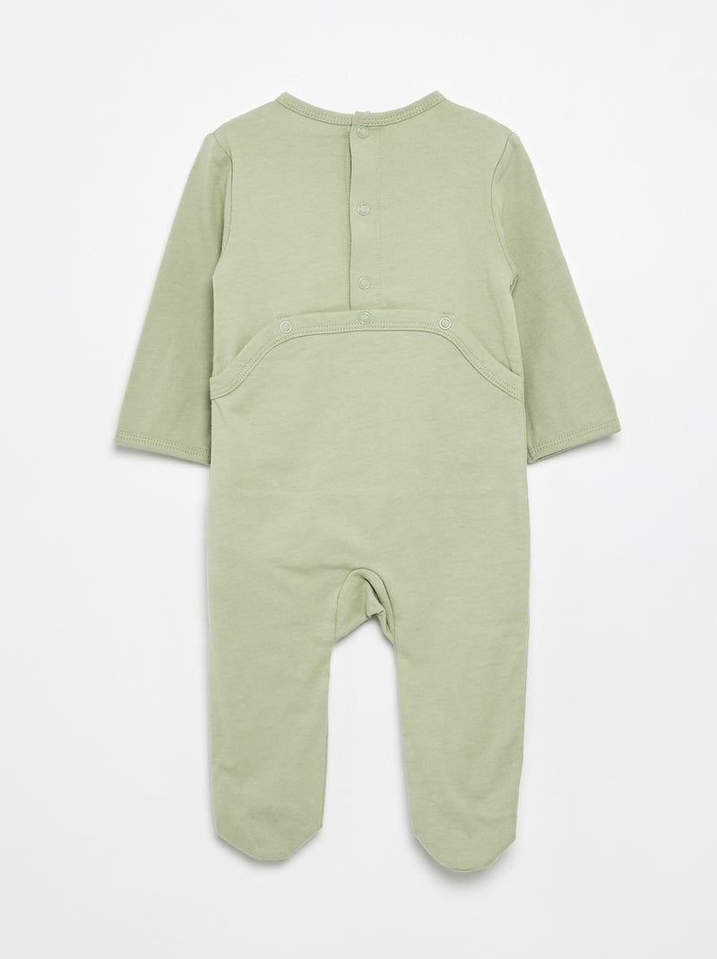 Tutina in jersey di cotone Verde - Kiabi