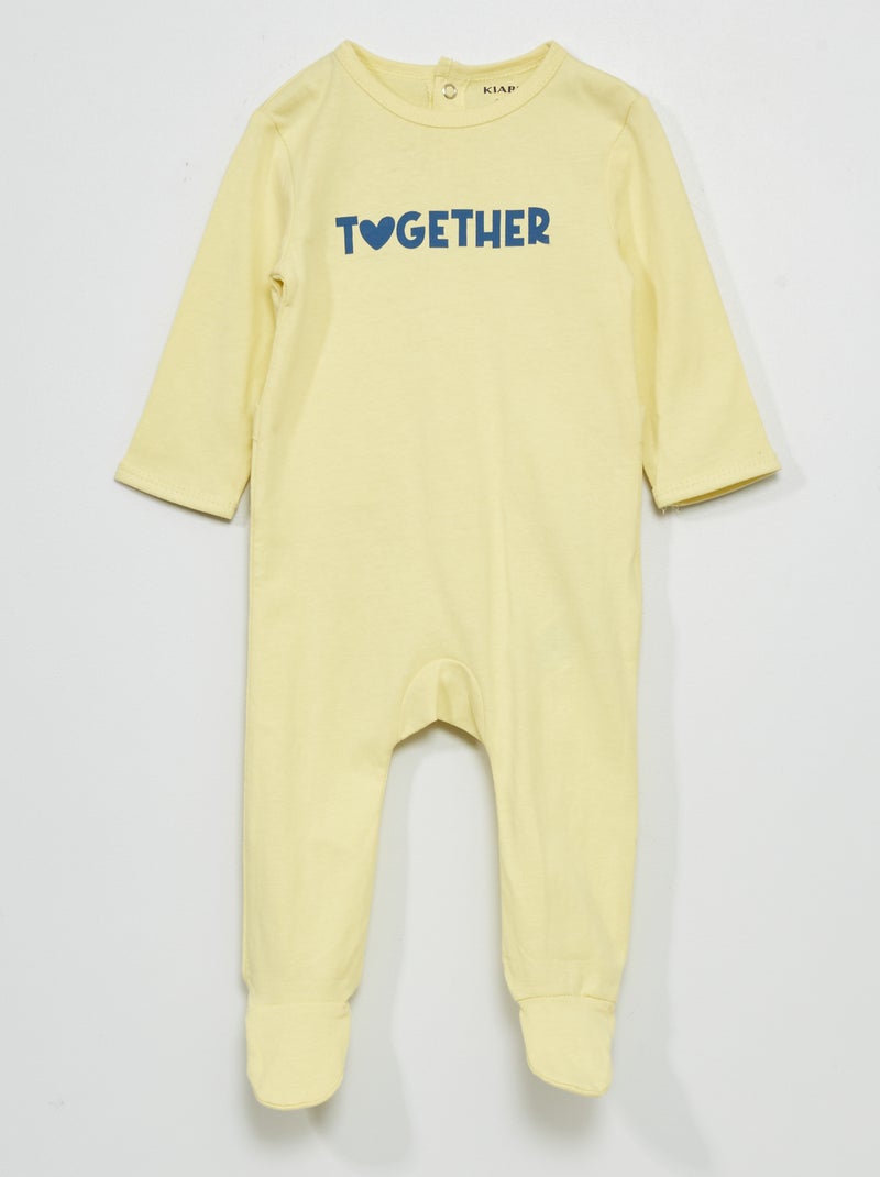 Tutina in jersey GIALLO - Kiabi