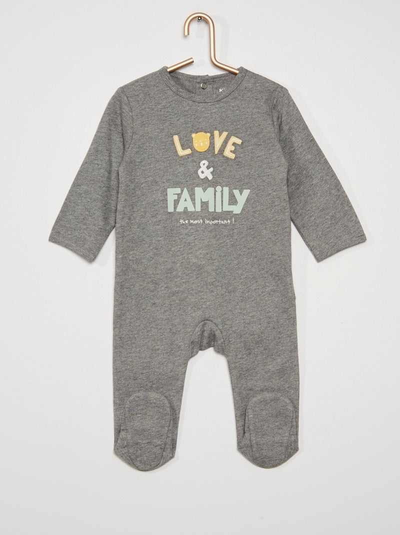 Tutina in jersey GRIGIO - Kiabi