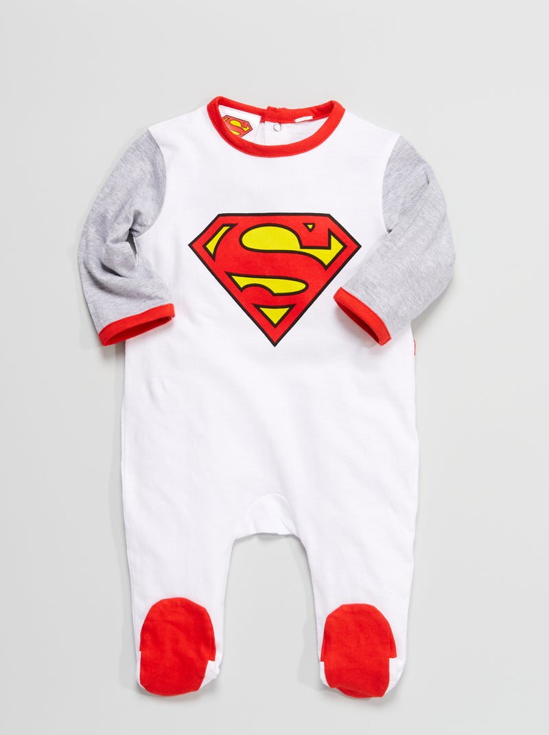 Tutina in jersey 'Superman' bianco - Kiabi