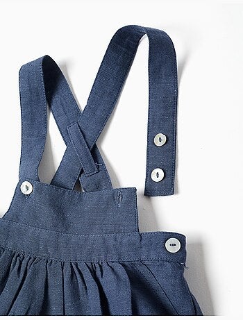 Tutina in lino con bretelle regolabili You&Me