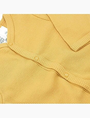 Tutina in maglia a costine di cotone