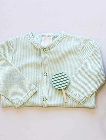 Tutina in maglia a costine di cotone