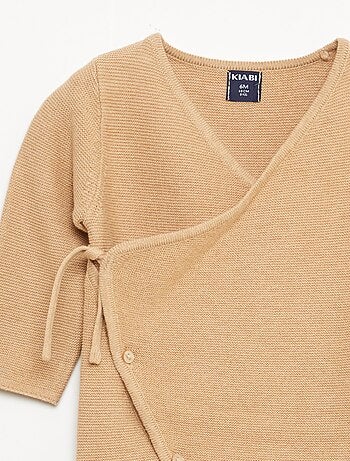 Tutina in maglia con apertura a portafoglio